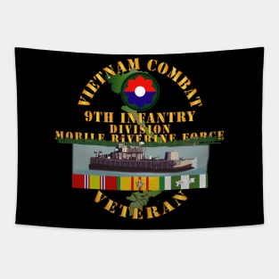 Vietnam Combat Vet w 9th Inf Div - Mobile Riverine Force w VN SVC Tapestry