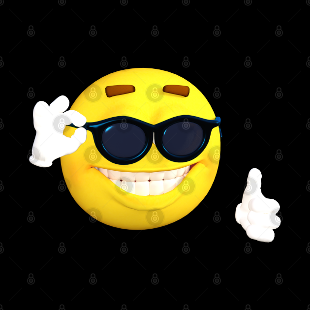 sunglass emoji thumbs up meme