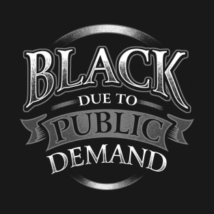 Black Public Black Pride Design T-Shirt