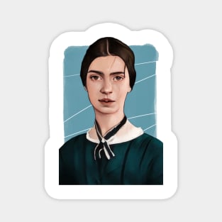 American Poet Emily Dickinson illustration Magnet