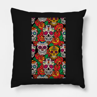 Los muertos Skull Pattern Pillow