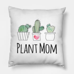 Plant Mom Cactus Pillow