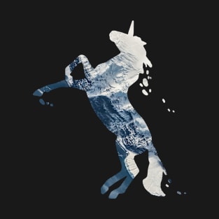 Nokk Frozen Horse Spirit Unicorn Sea Ocean Mountain T-Shirt