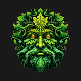 Beautiful Traditional Pagan Celtic Greenman T-Shirt