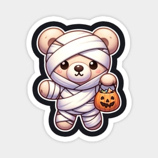 Halloween Mummy Bear Treats Magnet