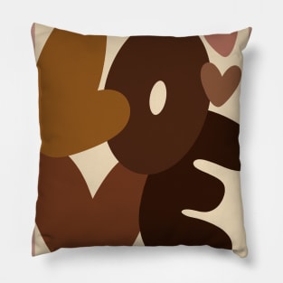 Love Organic Tones Typography Pillow