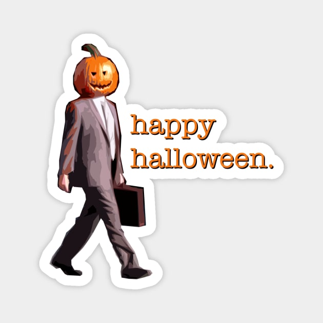 Dwight Halloween Pumpkin Magnet by TMW Design