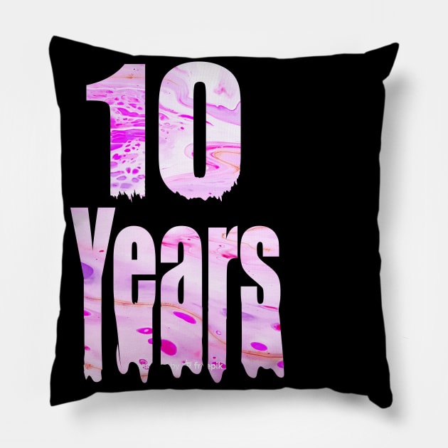 10 Years Pillow by Yous Sef