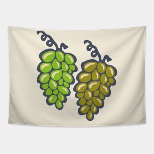 JUICY GRAPES Big Grape Bunches Summer Wine Fruit Green Olive - UnBlink Studio by Jackie Tahara Tapestry