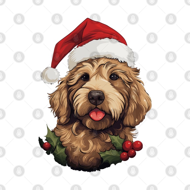 Goldendoodle Christmas Design by Retroprints