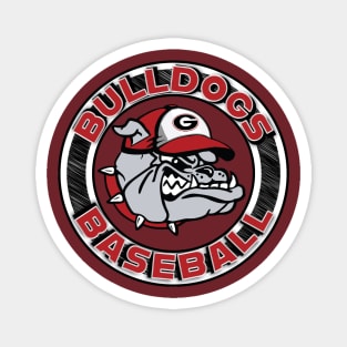 Bulldogs Baseball Magnet