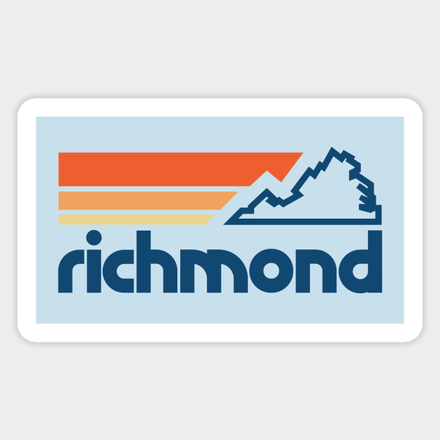 80's Retro Richmond Virginia Sticker - Richmond - Sticker