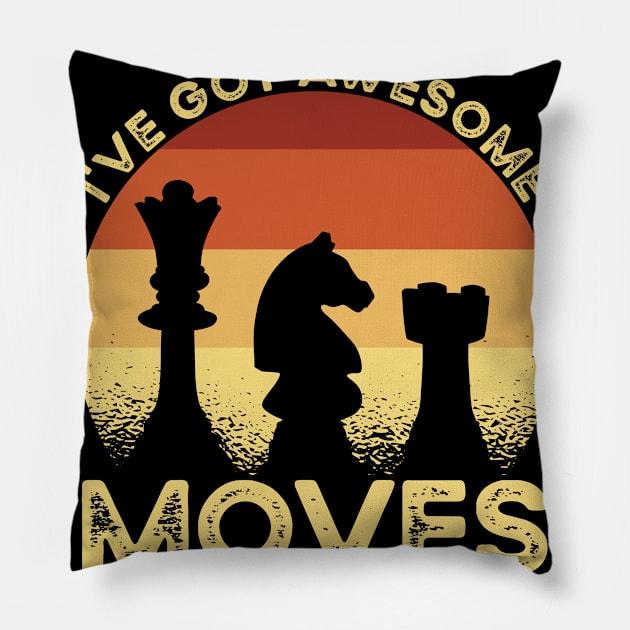 Chess Moves Pillow by TK Store