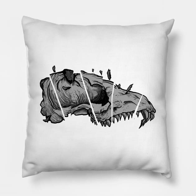 Scattered Skulls Pillow by DeathAnarchy