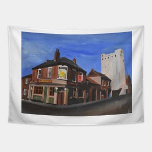 Pub In Hull With Flour Mill Behind Tapestry