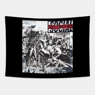 Social Retro Distortion Tapestry