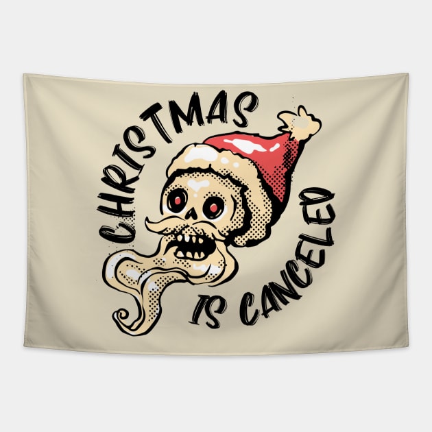 Christmas is Cancelled Tapestry by Angelandspot