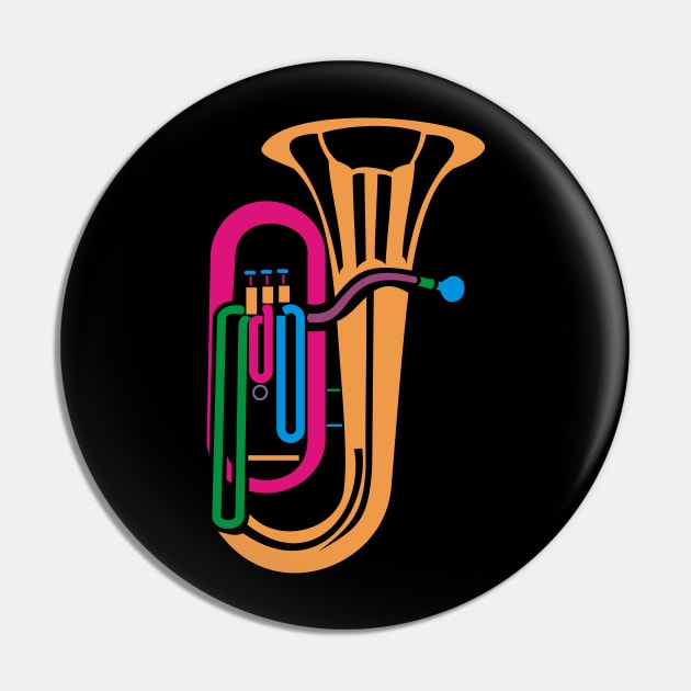 Tuba Pin by evisionarts