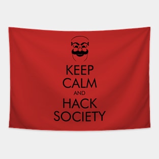 Keep Calm and Hack Society Tapestry