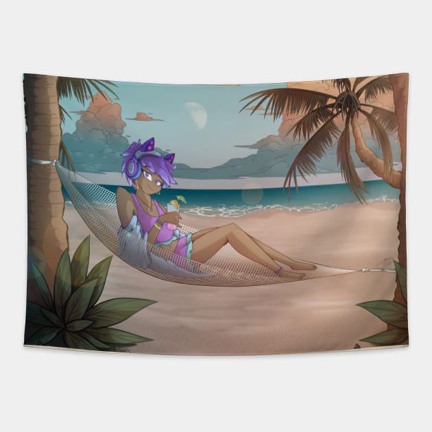 Summer vibes Tapestry by amberluvsbugs