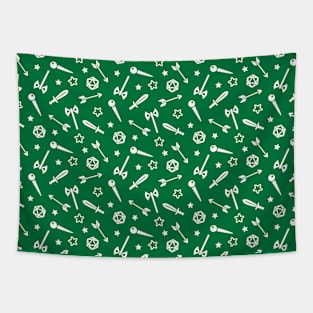 Goblin Green Adventurer Pattern Tapestry