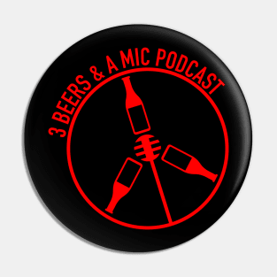 3 Beers and a Mic Podcast Reboot Pin