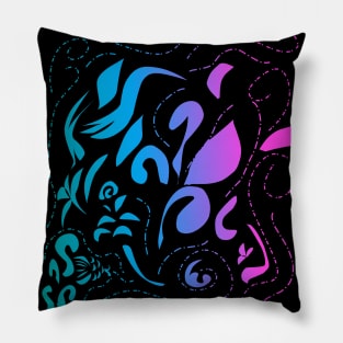 Fantasy flower vector Pillow