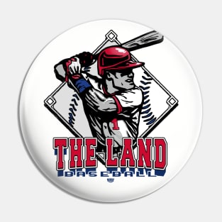 The Land Forever Diamond Baseball Pin