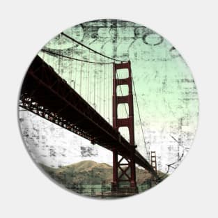 Vintage Green Golden Gate Bridge Pin