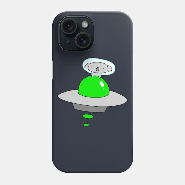 UFO Koala Phone Case by saradaboru