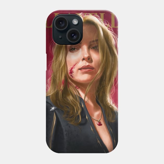 Villanelle Painted Portrait Phone Case by wolfgangleblanc