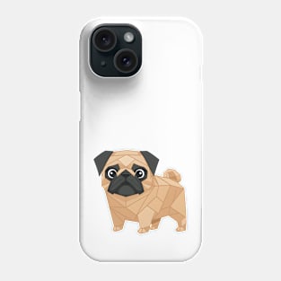 Cute Geometric Pug Phone Case