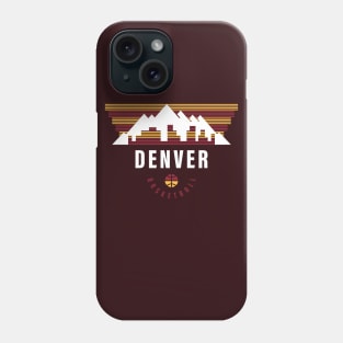 Mile High Gold Nuggets, Denver Basketball Playoffs Phone Case