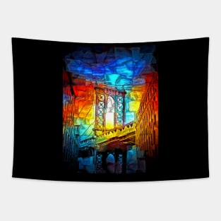 Brooklyn Bridge in Colors Tapestry