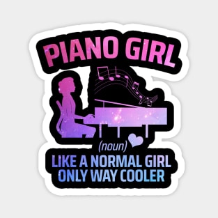 piano girl Magnet