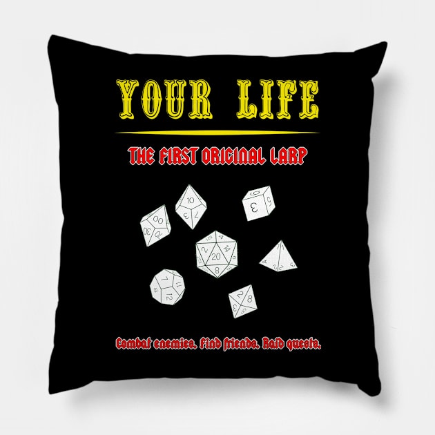 Life Rpg Pillow by EagleFlyFree