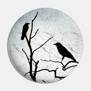 Crow Birds on Tree Bird 91 Pin