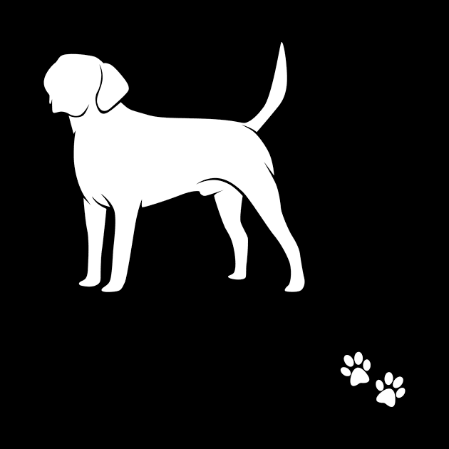 Labrador Retriever Minimalist Art - Black and White by Maful