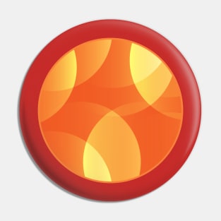 Circle Abstract Orange Yellow Pin