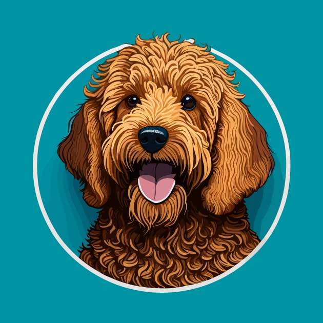 Golden Doodle Portrait by SpriteGuy95