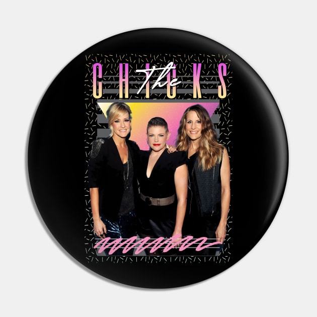 dixie chicks Retro Style Fan Art Pin by Madesu Art