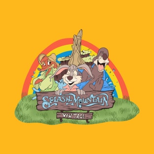 Vintage 80s Splash Mountain Rainbows Garden T-Shirt