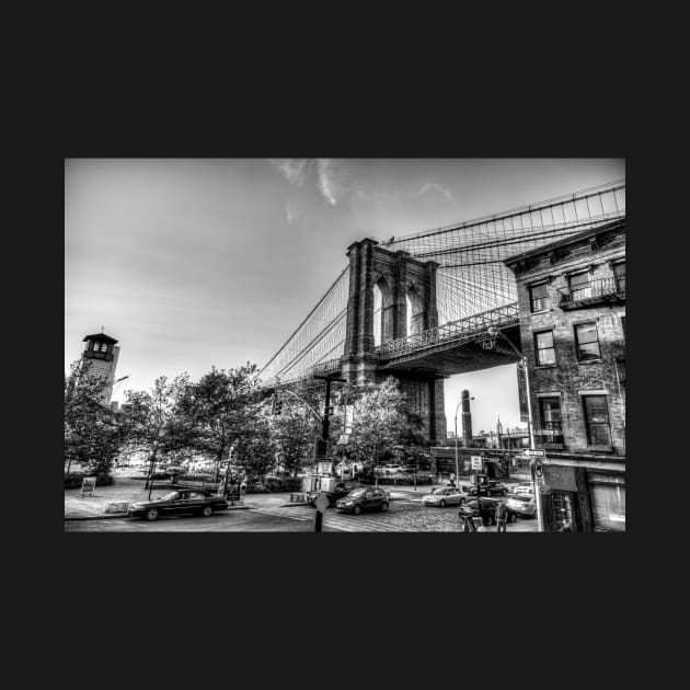 Old Fulton Street And Brooklyn Bridge, New York by tommysphotos