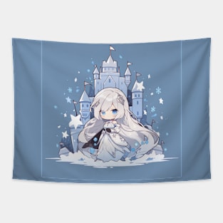 chibi snow princess Tapestry