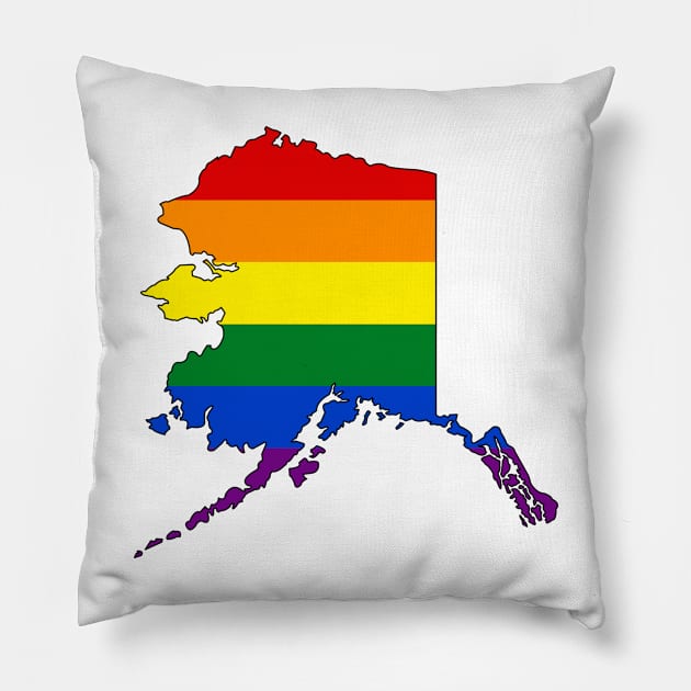 Alaska Pride! Pillow by somekindofguru