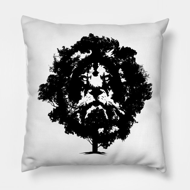 Lion Tree Pillow by madeinchorley