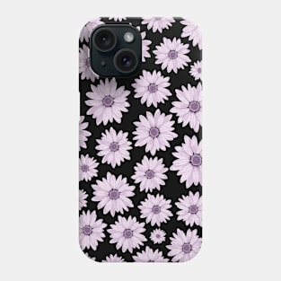 Violet Floral Pattern Phone Case