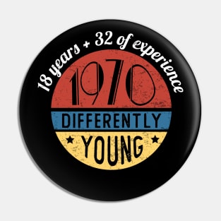 50th Birthday Vintage 1970s Pin