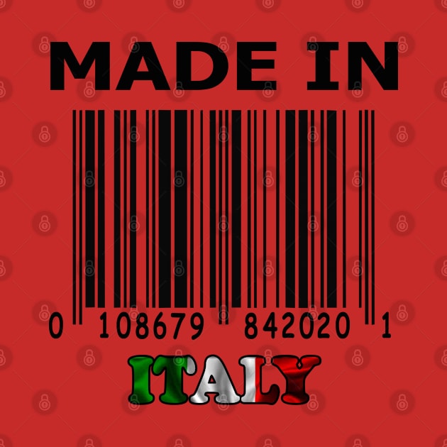 Fake barcode made in Italy  design by Samuelproductions19