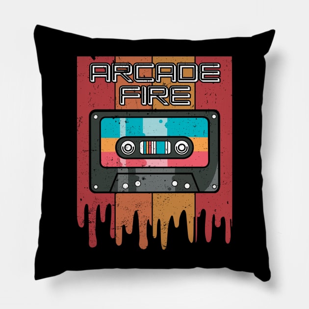 Classic Personalized Arcade Proud Name Cassette Pillow by ElinvanWijland birds